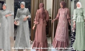 Model Gamis Brokat