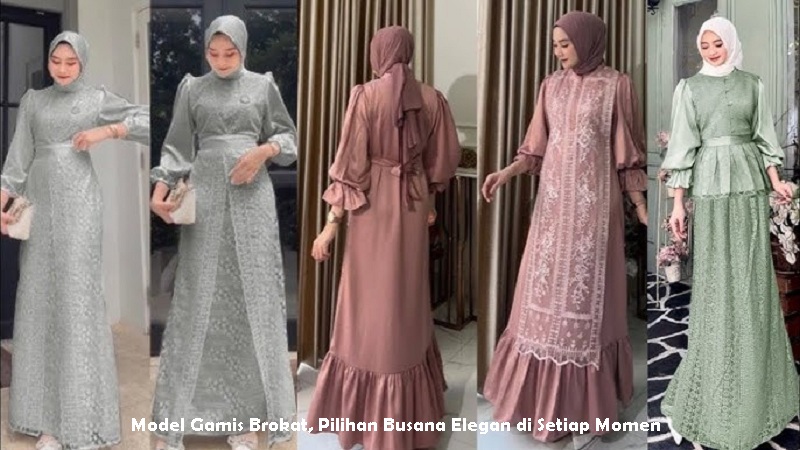 Model Gamis Brokat